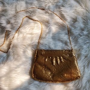 Vintage Gold Mesh Link Crossbody